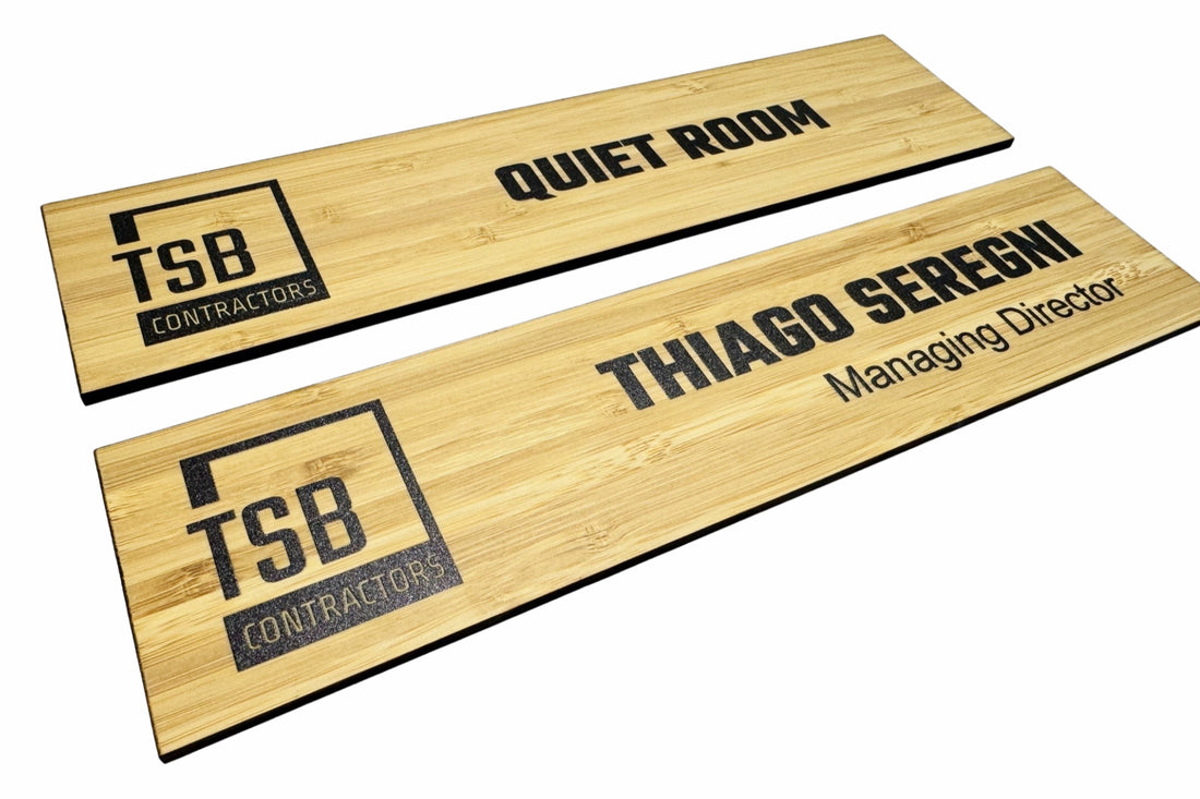 Bamboo Door Signs