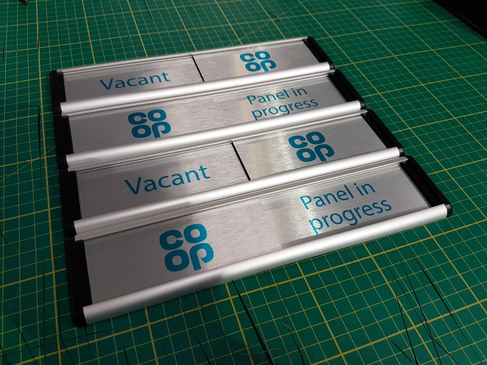 Sliding Door Signs for The Co-operative Group | Viro Display UK