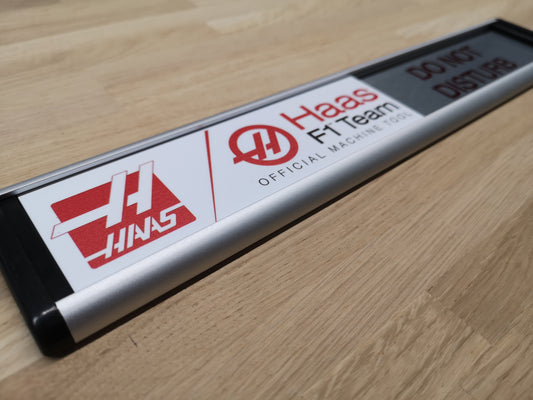 Bespoke Sliding Signs for Haas F1 Team in Belguim