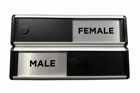 Male Female Toilet Sliding Signs