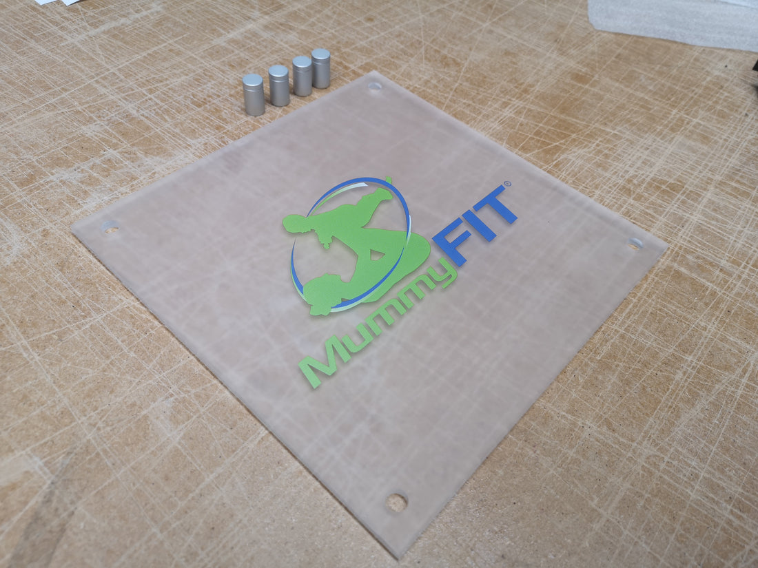 Frosted Acrylic Entrance Plaque for MummyFIT