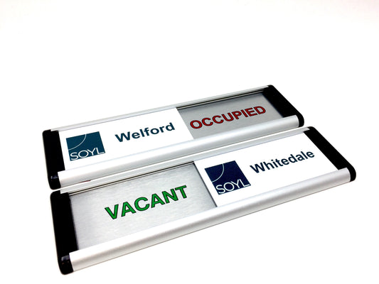 Bespoke Sliding Door Signs for SOYL