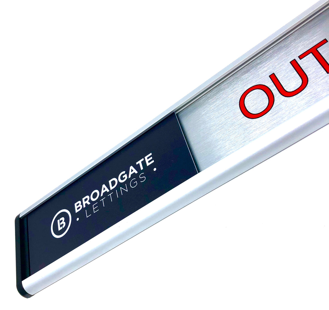 Sliding Sign designed for Broadgate Lettings in Oxford