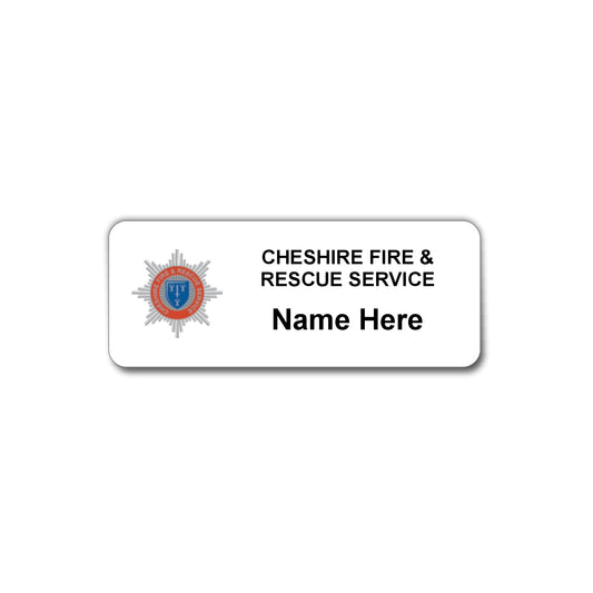 Cheshire Fire & Rescue Service Name Badges | Viro Display