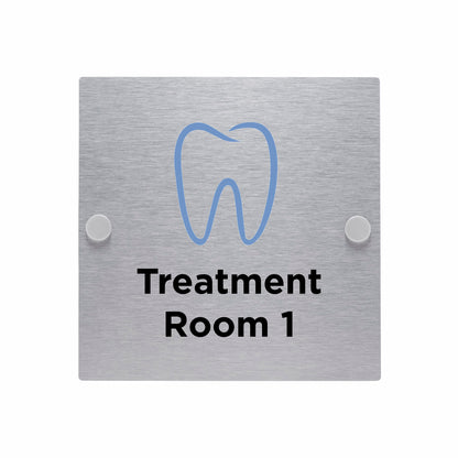 Viro Standoff Aluminium Sign - 150 x 150mm (Dental) | Viro Display