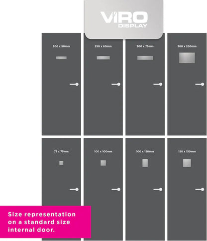 Slimline Aluminium No Entry Staff Only Sign | Viro Display