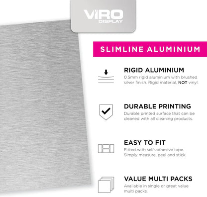 Slimline Aluminium No Entry Staff Only Sign | Viro Display