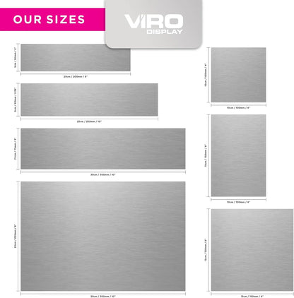 Slimline Aluminium Custom Door Sign - 300 x 200mm (Dental) | Viro Display