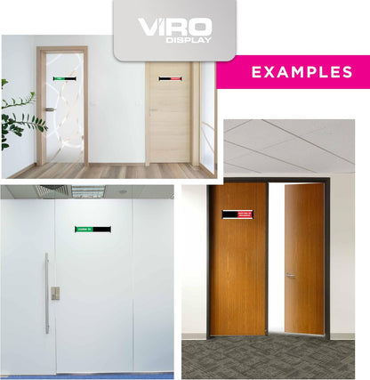 ViroSlide Custom Sliding Sign - Green / Red - 264 x 60mm