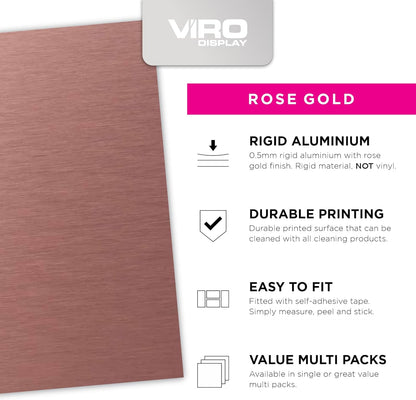 Rose Gold Aluminium Private Door Sign