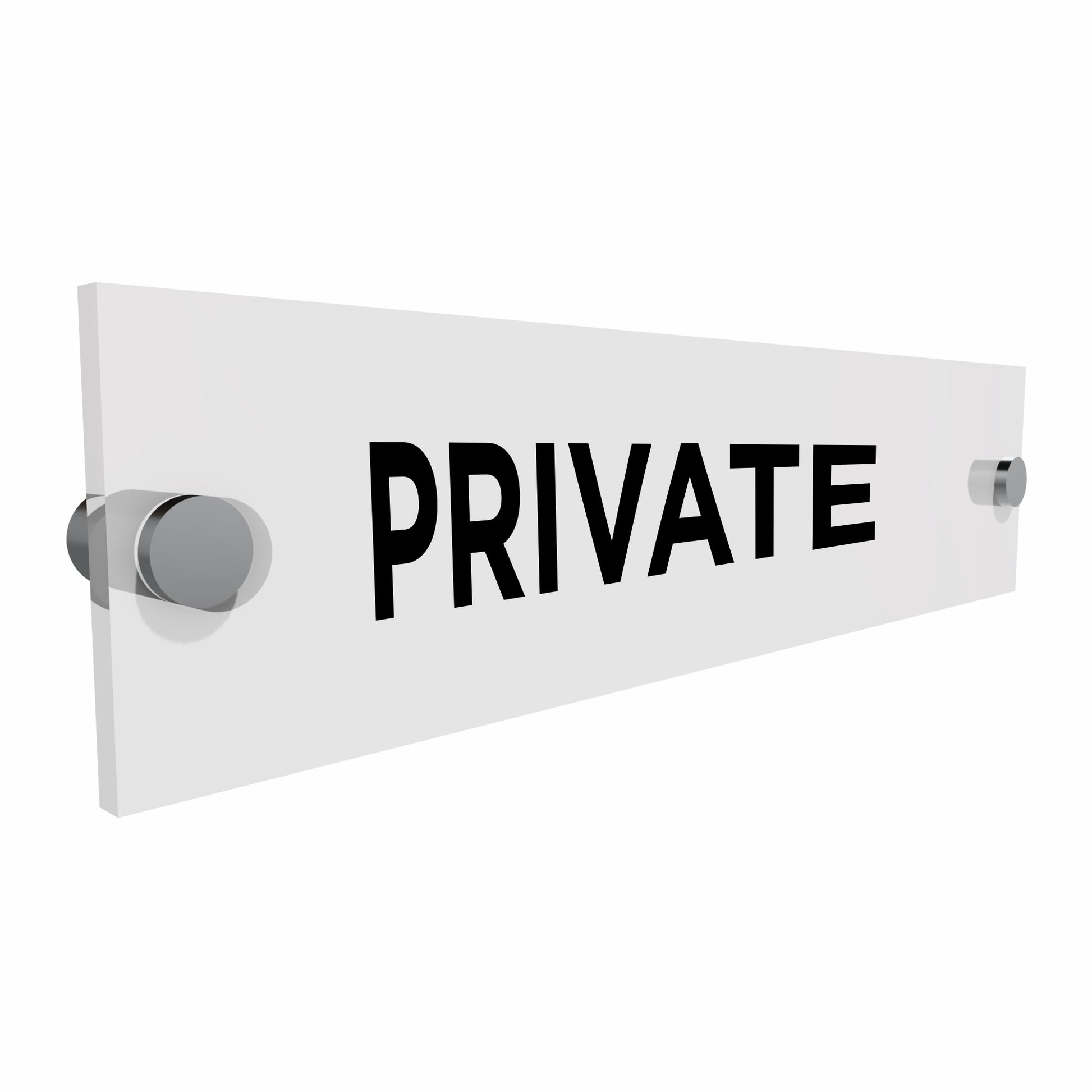 OptiV Clear Acrylic Private Sign | Viro Display