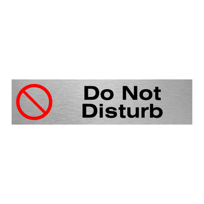 Slimline Aluminium Do Not Disturb Symbol Sign | Viro Display