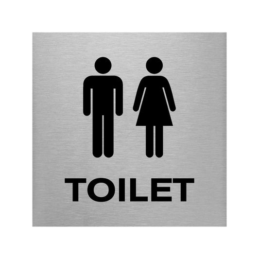 Slimline Aluminium Male & Female Toilet Sign | Viro Display