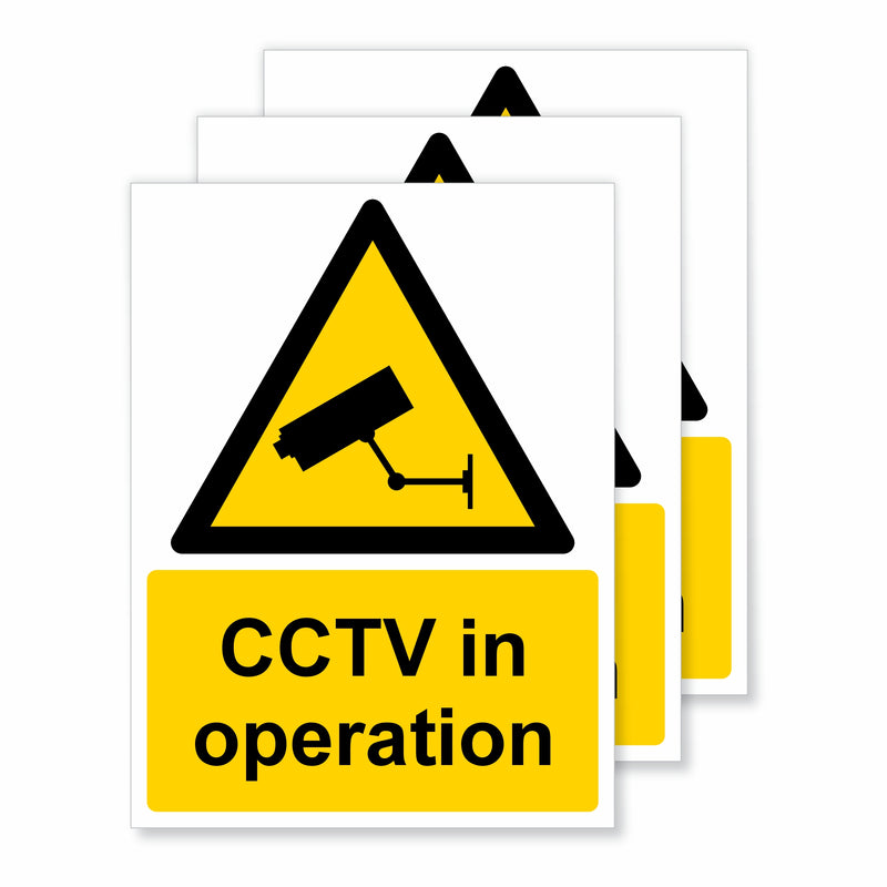 Viro Display CCTV In Operation Self-Adhesive Vinyl Signs