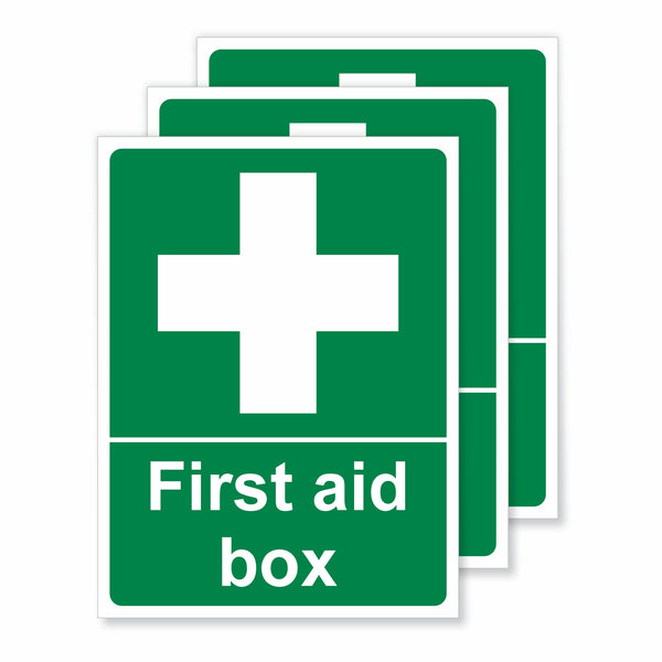 Viro Display First Aid Box Self-Adhesive Vinyl Signs