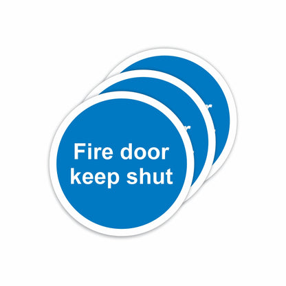 Viro Display Fire Door Keep Shut Self-Adhesive Vinyl Signs