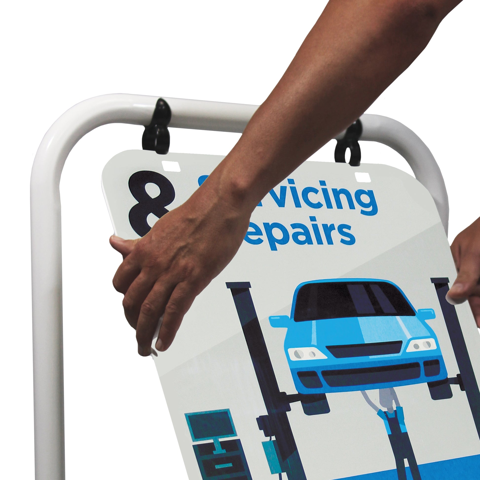 Swinger 2 Pavement Sign Panel Option | Viro Display