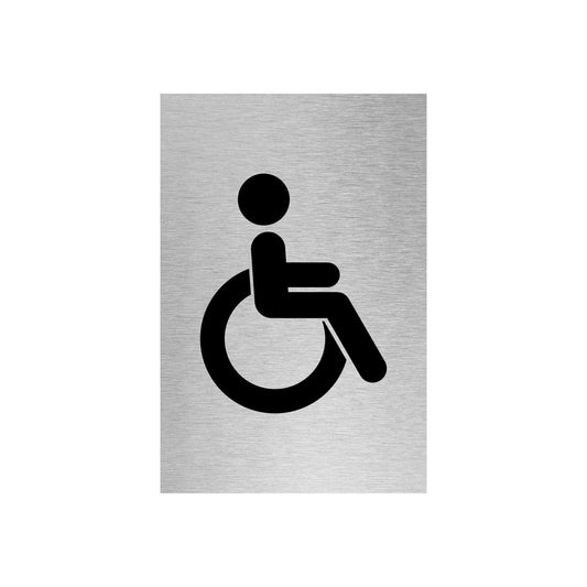 Slimline Aluminium Accessible Toilet Sign | Viro Display