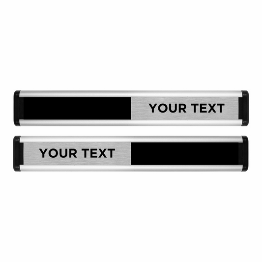 ViroSlide Custom Sliding Sign - Black / Silver - 214 x 40mm