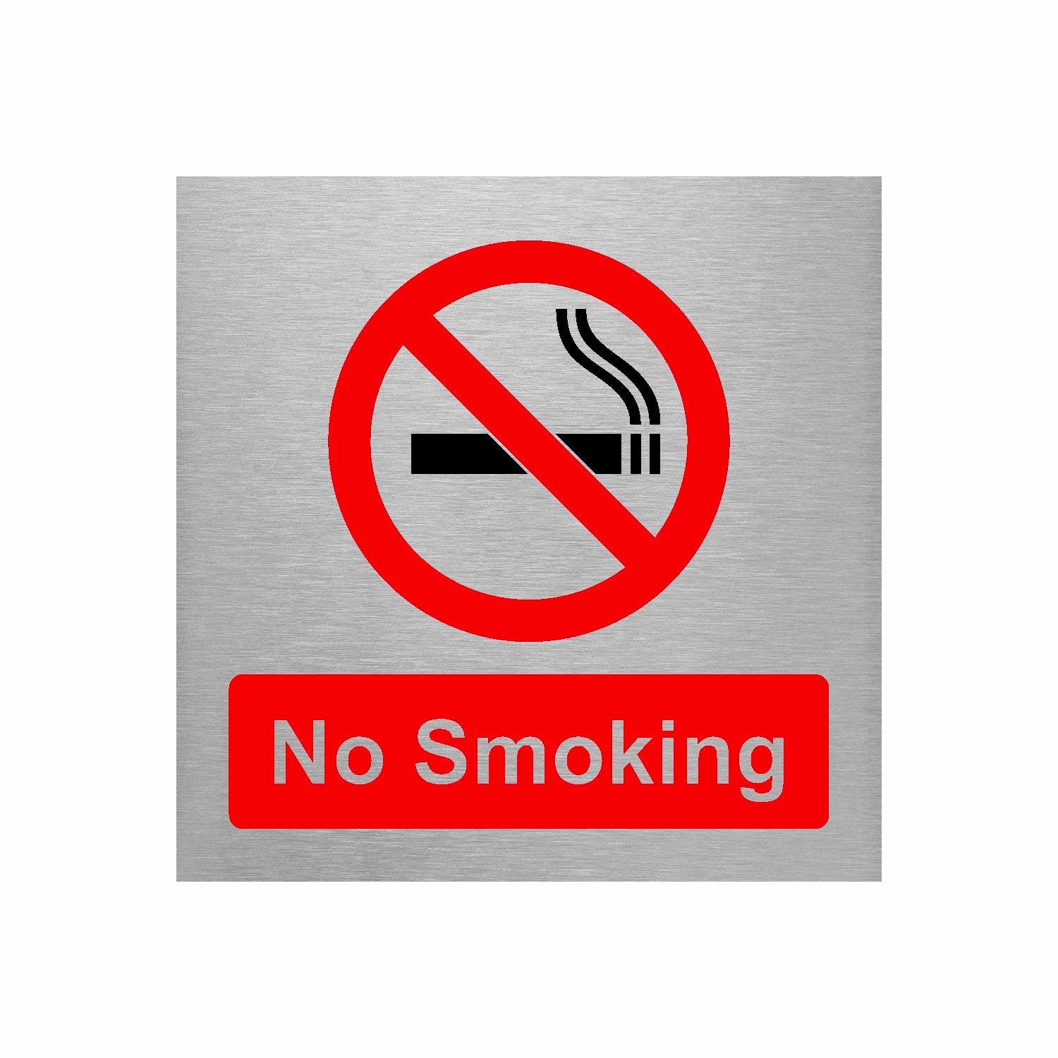 Slimline Aluminium No Smoking Sign | Viro Display