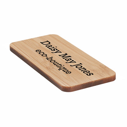 ViroEco Bamboo Name Badge