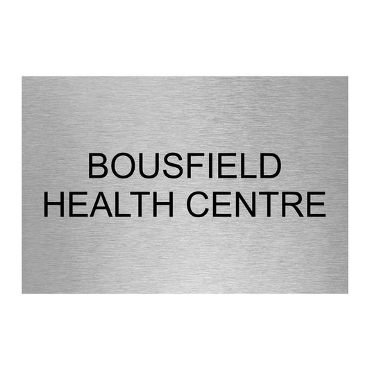 Bousfield Health Centre Door Signs - 300 x 200mm