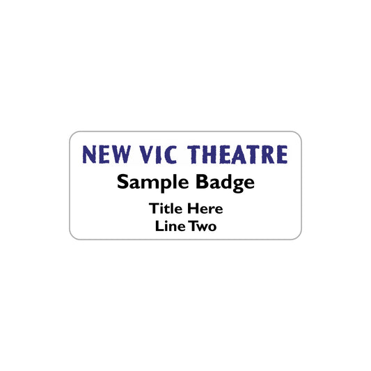 Badge nominatif du nouveau théâtre Vic