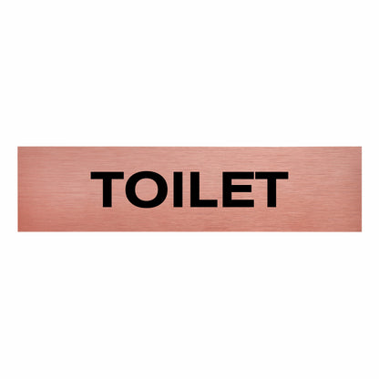 Slimline Aluminium Toilet Sign