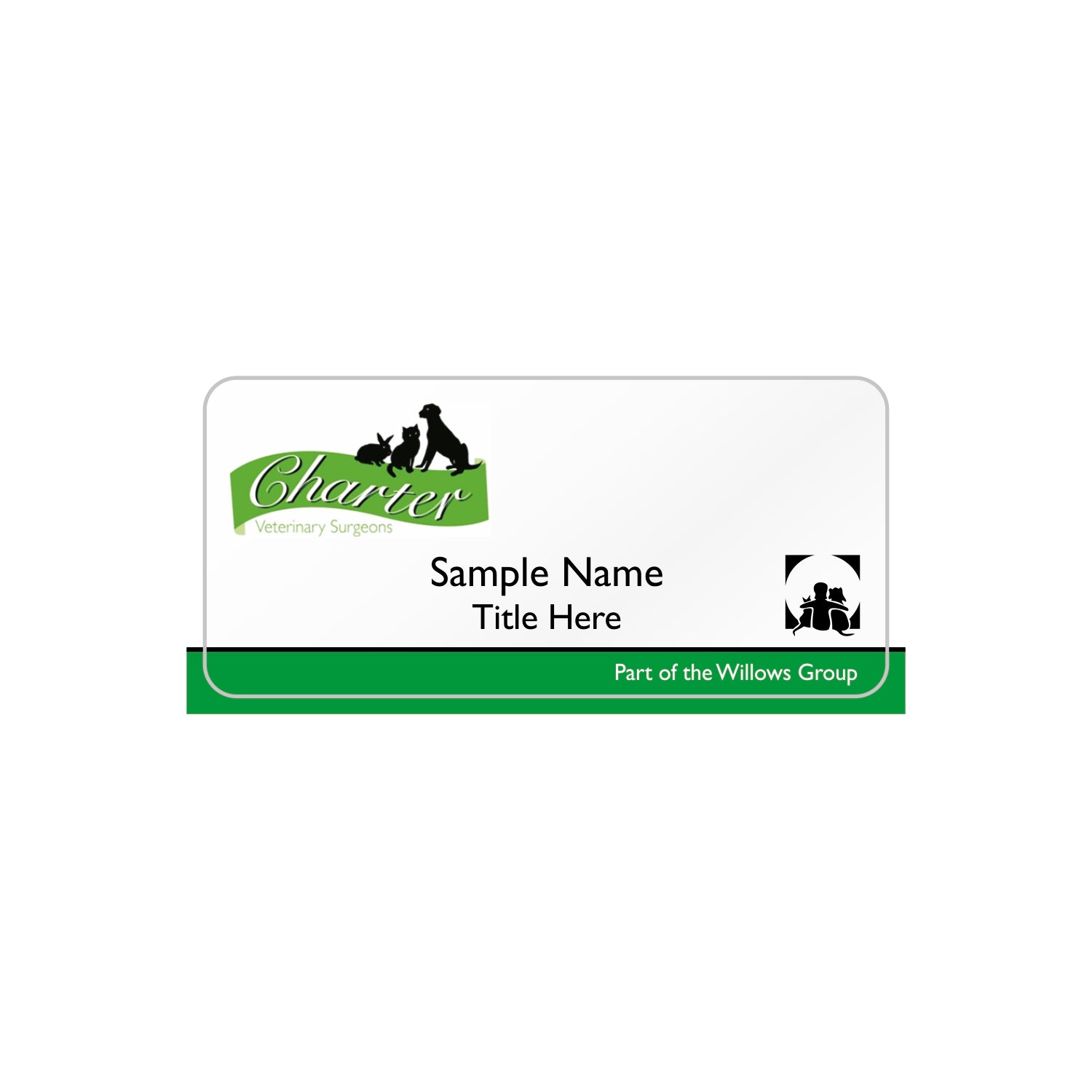 The Willows Veterinary Group Name Badges (Charter) | Viro Display