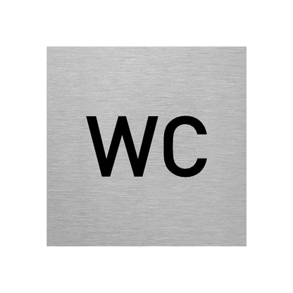 WC Aluminiumschild